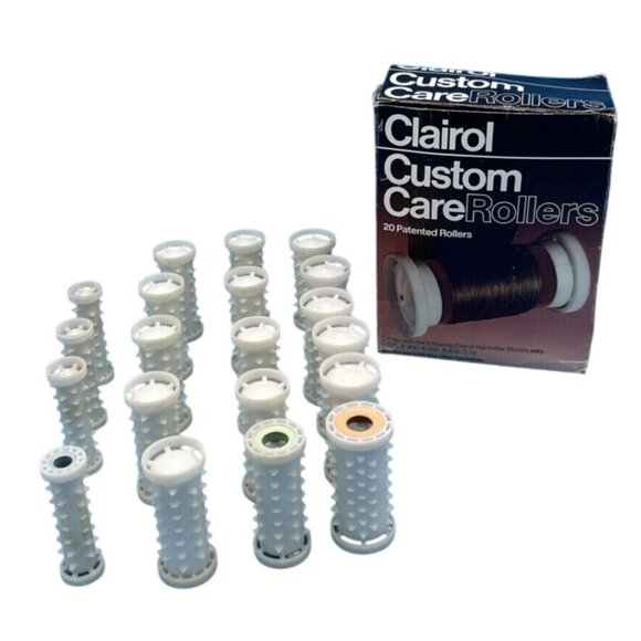Hot Rollers Clairol Replacement Curlers 20 With Pins (Read Model #s) Vtg 1980s - Picture 1 of 5